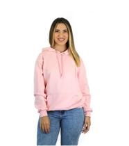 Casaco Moletom liso Masculino Feminino Canguru Com Bolso e Capuz Blusa de Frio -M008