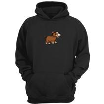 Casaco moletom mini cavalo horse country blusa de frio