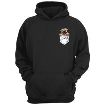 Casaco moletom pug cachorro dog buldogue blusa de frio