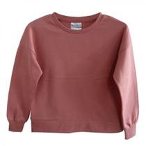 Casaco moletom rosa gg - basic+