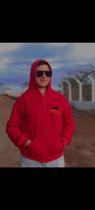 Casaco moletom vermelho
