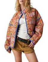 Casaco Omoone Cropped acolchoado acolchoado e cardigã para mulheres