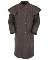 Casaco Outback Trading Low Rider impermeável em pele oleosa marrom 2XL