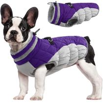 Casaco para cães FUAMEY Winter impermeável à prova de vento roxo XS