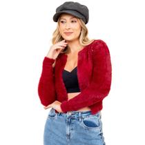 Casaco Pelinho Cropped Premium Tendência