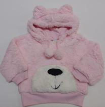 Casaco Pelo Forrado Duplo Bebê Menina Inverno Lessa B8862