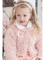 Casaco pelo rosa nuvem Casaco pelo rosa nuvem