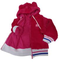 Casaco Peluciado Luxo Bebê Menina Inverno Lessa Kids Rf 8320