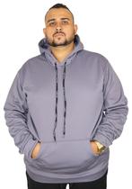 Casaco Plus Size Canguru Moletom Flanelado Blusão de Frio