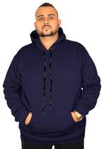 Casaco Plus Size Canguru Moletom Flanelado Blusão de Frio