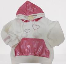 Casaco Plush Bebe Menina Enxoval Inverno Lessa Kids Ref 7734
