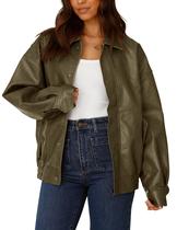 Casaco PRETTYGARDEN Feminino Oversized de material sintético M