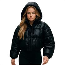 Casaco Puffer Feminino Curto Bobojaco Para Frio Inverno