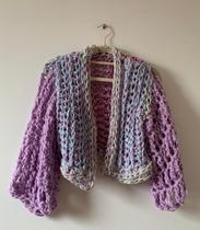 Casaco Rosana tons pastel