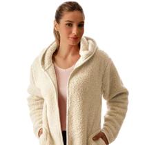 Casaco Sherpa Curto com Capuz Teddy Natural Adulto Appel Casaco Sherpa Curto com Capuz Teddy Natural Adulto Appel