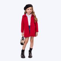 Casaco Sobretudo Infantil Menina Vigat 4025 Preto