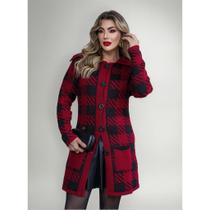 Casaco Sobretudo Tricot Mousse Feminino Giuliana Marques Casaco Sobretudo Tricot Mousse Feminino Giuliana Marques
