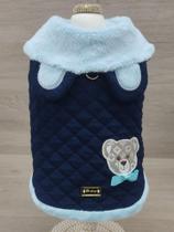 Casaco Teddy Azul Macho para cachorro e gato Tamanho:G Casaco Teddy Azul Macho para cachorro e gato Tamanho:G