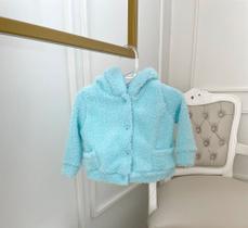 Casaco teddy Bebe/Kids Azul Casaco teddy Bebe/Kids Azul