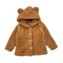Casaco Teddy Dupla Face Infantil Quentinho Peluciado com Capuz