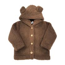 Casaco Teddy Dupla Face Infantil Quentinho Peluciado com Capuz