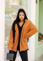 Casaco Teddy dupla face TAM único (veste P e G) Casaco Teddy dupla face TAM único (veste P e G)