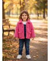 Casaco Teddy Fofo Com Bolso Animê