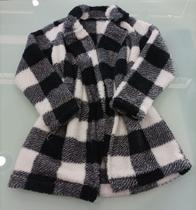 Casaco teddy longo tam unico Casaco teddy longo tam unico