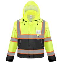 Casaco TICONN Jaqueta de segurança impermeável reflexiva L Casaco TICONN Jaqueta de segurança impermeável reflexiva L