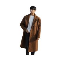 Casaco Trench De Lã Masculino De Comprimento Médio, Moda Primavera 2024, Dupla Abotoadura, Casual, Casaco Trench De Lã Masculino De Comprimento Médio, Moda Primavera 2024, Dupla Abotoadura, Casual,
