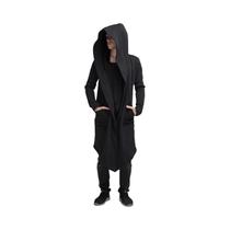 Casaco Trench Masculino De Inverno Com Capuz E Forro De Fleece, Corta-Vento De Cor Sólida, Estilo