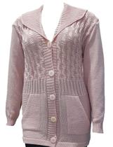 Casaco Tricot Feminino Folhas - Katlen Tricot Casaco Tricot Feminino Folhas - Katlen Tricot