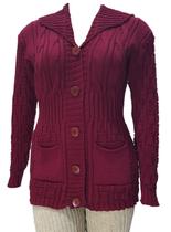 Casaco Tricot Feminino Gola Links Bolso - Katlen Tricot Casaco Tricot Feminino Gola Links Bolso - Katlen Tricot