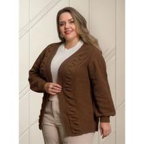 Casaco Tricot Mousse Feminino Giuliana Marques Casaco Tricot Mousse Feminino Giuliana Marques