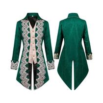 Casaco Vitoriano Masculino Estilo Pirata Steampunk, Jaqueta Medieval Para Cosplay, Fantasia De Casaco Vitoriano Masculino Estilo Pirata Steampunk, Jaqueta Medieval Para Cosplay, Fantasia De