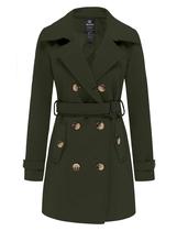 Casaco Wantdo Wantdo, vestido de meio comprimento, inverno, casaco quente, verde M Casaco Wantdo Wantdo, vestido de meio comprimento, inverno, casaco quente, verde M