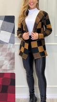Casaco xadrez tricot
