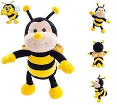 CASAGOOD Bonito Bumblebee Stuffed Animals Super Soft Yellow Bee Plush Toys Stuffed Honeybee Plushies Animal with Wings Honey Bee Plush Doll Animal Toy for Kids & Lovers 12 INCH