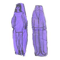 Casal Boneco de Pano Roxo Ritual Amarração Amorosa Vodu Vudu Umbanda Quimbanda Macumba