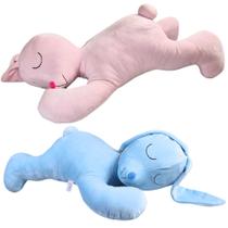 Casal De Coelho Soninho Travesseiro 55cm Decorativo Bebe Presente Almofada Para Nicho Atacado Baby