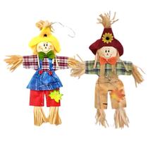 Casal de Espantalhos Juninos Decoração para Festa Junina