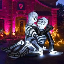 Casal de Esqueletos Infláveis de Halloween (2m) com LEDs - GOOSH