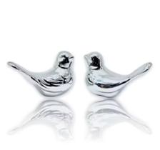 Casal de Passarinhos de Porcelana Elegante para Decoração Casal de Passarinhos de Porcelana Elegante para Decoração