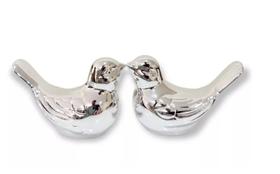 Casal De Passarinhos Decorativo Kit Passarinho Enfeite Mesa