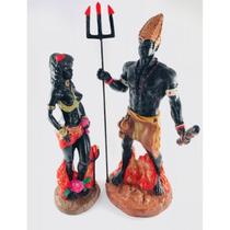 Casal Exú E Pomba Gira Grandes Em Resina - Escolha O Modelo Casal Exú E Pomba Gira Grandes Em Resina - Escolha O Modelo