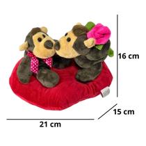 Casal Pelúcia Urso Bichinhos Apaixonado Casal Pelúcia Urso Bichinhos Apaixonado