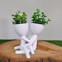 Casal vasinhos bob para colocar plantinhas naturais suculentas - Bellah Representação