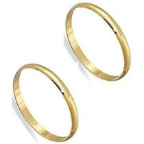 Casamento Par Aliança Ouro Puro 18 kilates Maciço lisa Boleada 2 Gramas 2.5 mm