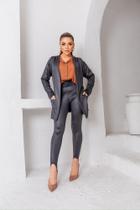 Casaqueto Blazer Piccini Store cor única Blazer da mata
