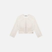 Casaqueto Em Pelo Liso Infantil Menina Infanti 79320 Offwhite Casaqueto Em Pelo Liso Infantil Menina Infanti 79320 Offwhite